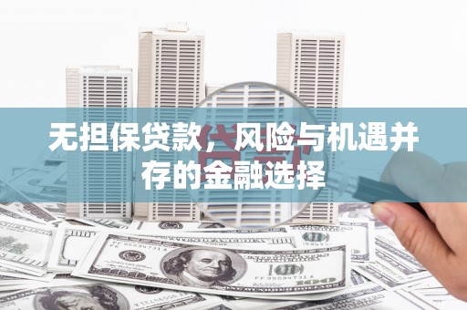 陵川无担保贷款，风险与机遇并存的金融选择