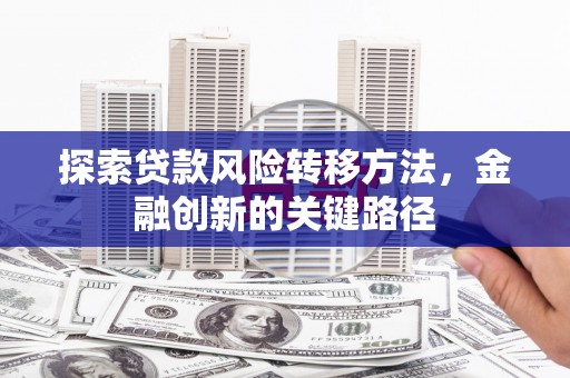 陵川探索贷款风险转移方法，金融创新的关键路径