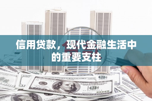 陵川信用贷款，现代金融生活中的重要支柱