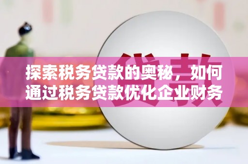 陵川探索税务贷款的奥秘，如何通过税务贷款优化企业财务