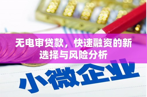 陵川无电审贷款，快速融资的新选择与风险分析