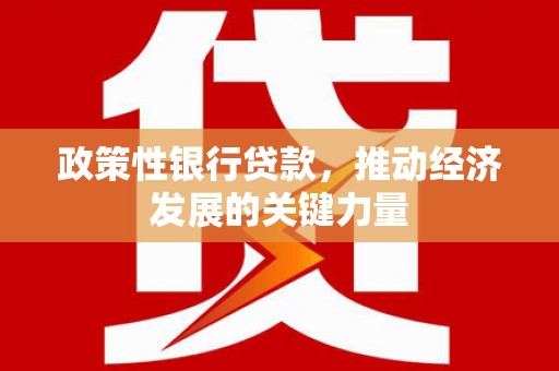 陵川政策性银行贷款，推动经济发展的关键力量