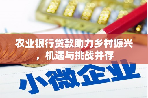 陵川农业银行贷款助力乡村振兴，机遇与挑战并存