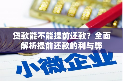 陵川贷款能不能提前还款？全面解析提前还款的利与弊