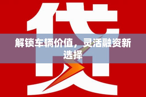 陵川解锁车辆价值，灵活融资新选择