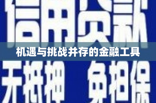 陵川机遇与挑战并存的金融工具